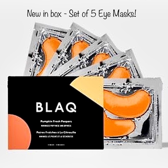 Blaq Other - 🌵4/$30 NIB Set of 5 Blaq Pumpkin Fresh Peepers Eye Masks